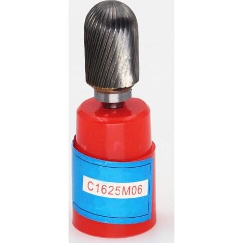 Head 16mm,Cylindrical Ball,carbide rotary burrs, rotary burrs, deburring with rasp, carbide burrs, carbide grinding. C1625M06