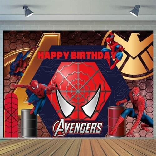 City Defender Superhero Cartoon Background Boy Birthday Party Decoration 3D Childrens Photo Photography Studio Digital Backdrop