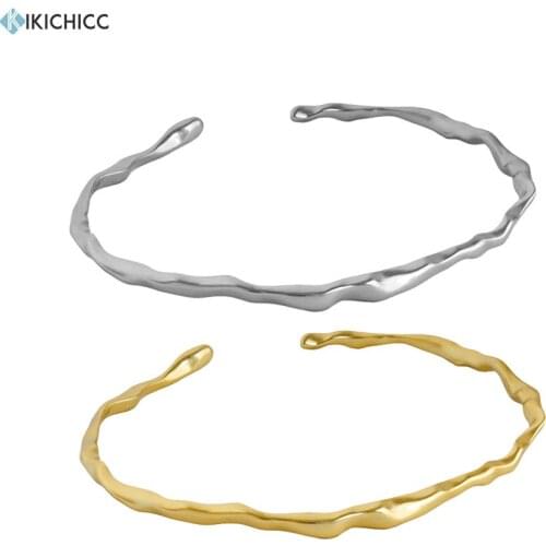 KIKICHICC 2020 925 Sterling Silver Gold Twist Chain Bangle Slime Women Jewelry Gift Wedding Party Line Jewelry 2021 Fashion