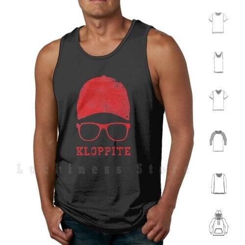 Kloppite tank tops vest sleeveless Klopp Jurgen Football Kloppite German Ynwa Up The Reds The Reds Liverbird