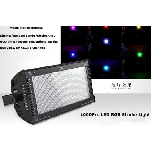 Best Price RGB Full Color LED Strobe Lights 1000Pcs 1W Professional Atomic LED Strobe Lights 110-220V For Dj Disco Party