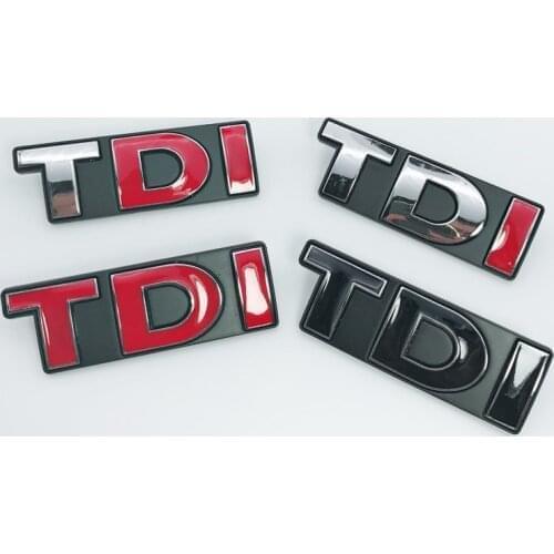 1pcs metal TDI car grill stickers Badge Auto Emblem Badge car styling for Volkswagen Golf Passat Lamando SAGITAR MAGOTAN POLO