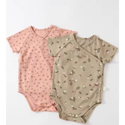 Summer Baby Romper Clothing Fashion Romper Newborn Floral Bodysuit Infant Boy Girls Short Sleeve Clothes Infant Jumpsuit Outfits