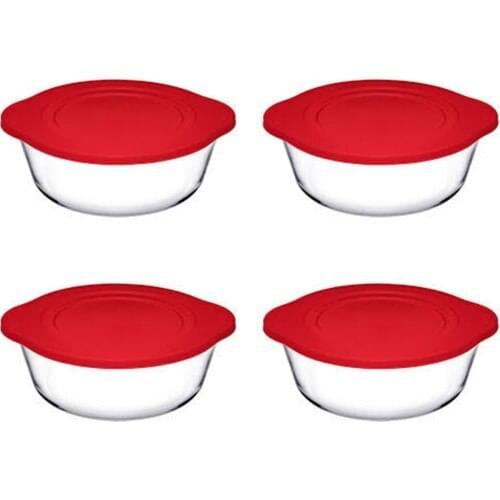 Pasabahce Plastic Clamshell 4'lü Small Size Pyrex