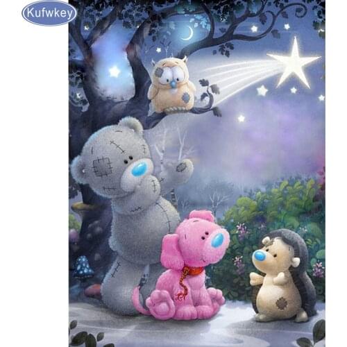 Full Diamond embroidery for baby room 5d diy diamond painting Pictures rhinestones Mosaic diamond cartoon bear 5d diamond drill