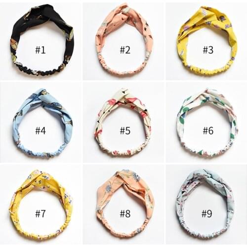 2019 Lady Headdress Plaid Bow Headband Turban Elastic Headwear Head Wrap Women Hair Accessories for Women Striped Hair Bands