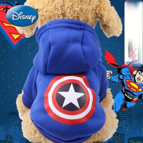 Disney Cute Autumn and Winter Models of Small and Medium Large Dog Clothes Cartoon Pet Clothes with Hood Turned Into Cat Clothes