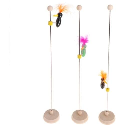 Funny Woodpecker Poles Vintage Retro Classic Toy Wood Toy Sliding Kids Toy Gift