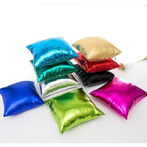 Gold Bronzing Shining Pillowcase New Year Christmas Pillow Cover Modern Nordic Solid Dyed Sofa Car Cushion Case Party Home Decor