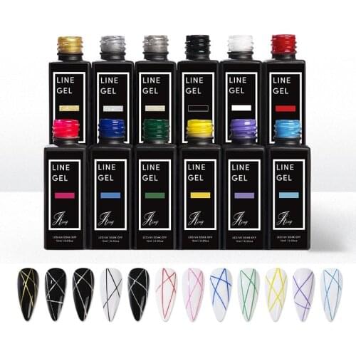 1Bottle Nail Art Stretch Drawing Glue Super Strong Stretch Nail Acrylic Painted Glue Quick Exten Elastic Nail Polish Spider Gel