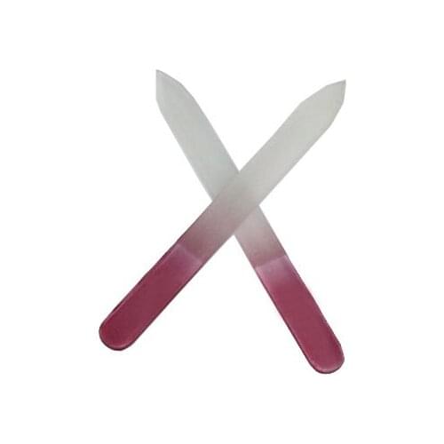 2Pcs/Set 12*1.2*0.5cm Women Girls Gift Professional Glass Emery Board Fingernail Nail File Nailfile Care Tool Kit