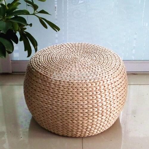 29%Solid Wood Simple Small Bench Straw rattan the round for shoes bench cushion stool home sofa bench bar stool