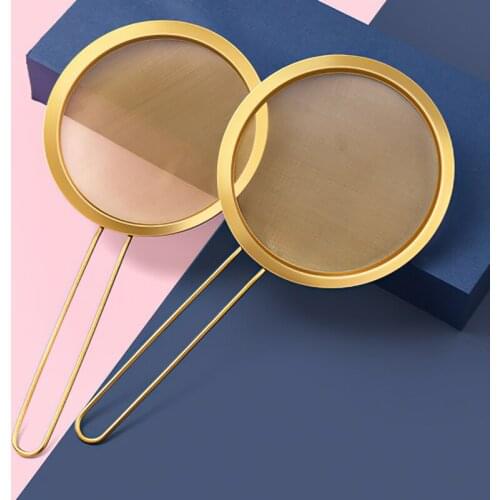 304 Stainless Steel 80 Mesh Ultrafine Filter Colander Nordic Gold Soybean Milk Filter Oil Filter Spoon Home Kitchen Supplies