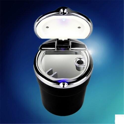 Car Styling auto Cigarette ashtray with LED lamp For Toyota Prius Levin Avensis Previa FJ Cruiser Venza Sienna Alphard Tundra