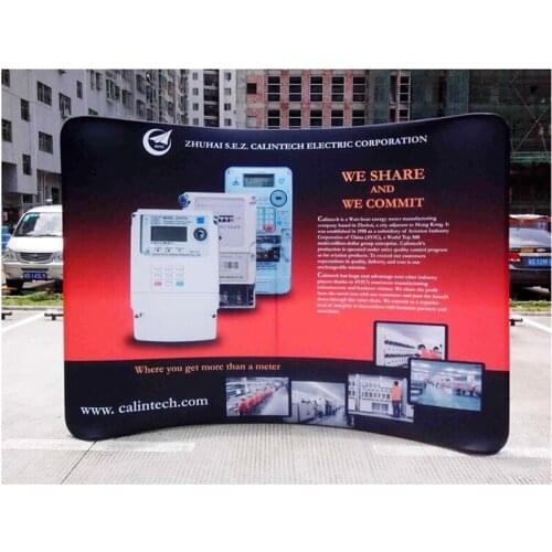 Free Shipping Backdrop Display Frame 3*4 Segment of a circle Fabric Wall Backdrop,Company logo ,Print One Side