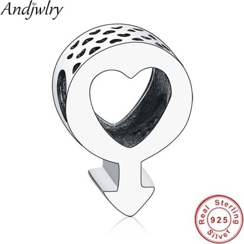 925 Sterling Silver Male Symbol Charm Fit Pandora Charms Bracelet Sliver 925 Original Beads For Making DIY Berloque