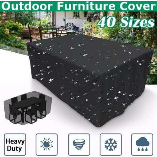 40SIZES Multiple Sizes Waterproof Rain Snow Heavy Duty Garden Patio Sofa Chair Furniture Cover Rattan Table Cube Seat Covers