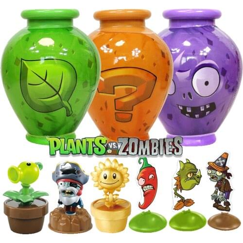 Kids Toy Novel Surprise Jar Zombie Blind Box Wine Bottle Doll Card Smashing Jar Knocking Jar Plant Set Fun Childrens Gift