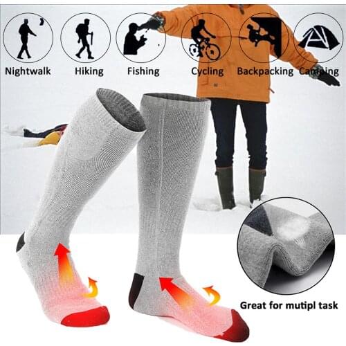 Electric Heated Socks with Rechargeable Battery for Chronically Cold Feet Large Size USB Charging Heating Socks