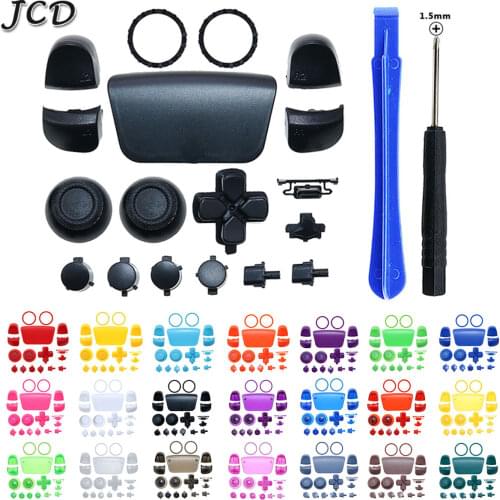 JCD For Sony PlayStation 5 PS5 Controller Full Set Button W/ Tool Joysticks Key Dpad R1 L1 R2 L2 Direction Key ABXY Button