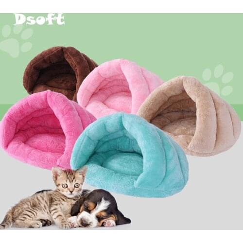 Pet Bed Cat House Foldable Dog Cushion Plus Cat Beds Soft Suitable Cat Bed Puppy Mat Pet Bed Soft Cotton Padded Pet Supplies