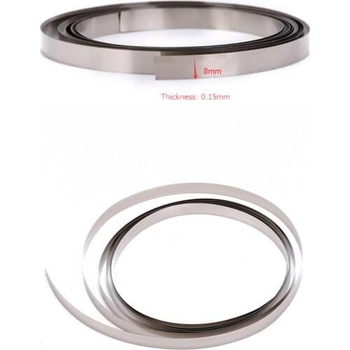 Great 2M 8mm x 0.1/0.12/0.15 Pure Nickel Strip Tape For Li 18650 Battery Spot Welding Compatible For Spot Welder Machine