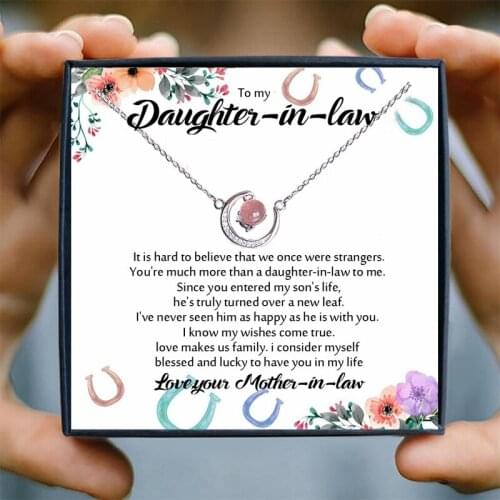 Crystal Moon Necklace for Girls Gifts Daughter Necklace Women Female Jewelry Choker Necklaces Pendants Collares Bijoux Birthday