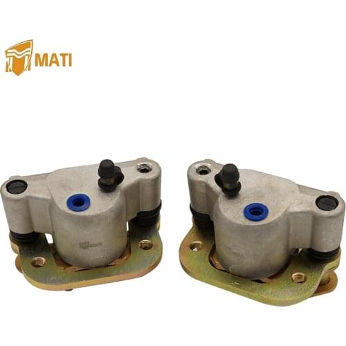 Front Left Right Brake Caliper Assembly for ATV Polaris Trail Boss 250 Trail Blazer 250 Big Boss 250 1930639 1930640 with Pads