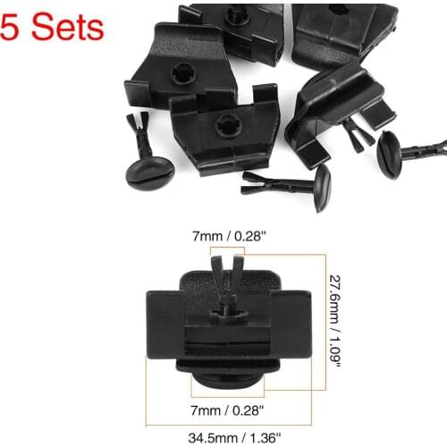 For Toyota Bumper Cover Car Parts Clip 5 Sets Plastic Front Clip 47749-58010