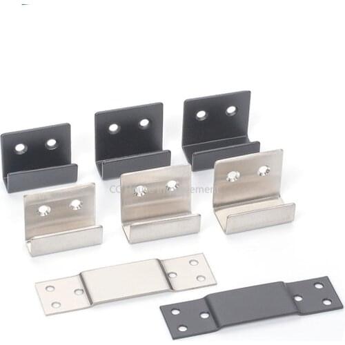 Stainless Steel Hanging Code Ceramic Tile Display Buckle U-shape Corner Brackets Joint Fastener Screens Wall Support