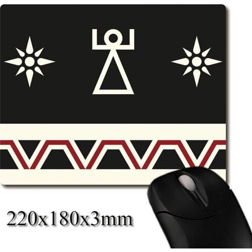 Carthage LOGO Enemy of Rome printed Heavy weaving anti-slip rubber pad office mouse pad Coaster Party favor gifts 220x180x3mm