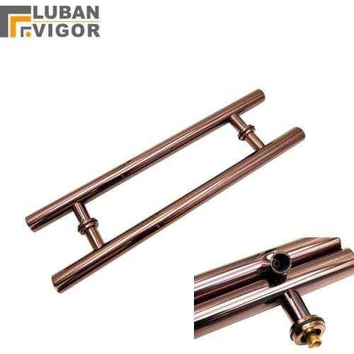 Rose gold,Noble Stainless steel handle, bathroom wooden /glass doors handle,Electroplating process,Strong and durable