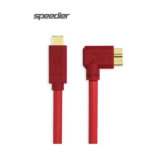 Suitable for Canon 5D45DSR7D2 data cable for Nikon D800 Tethered shooting cable typec to microB Computer type c interface