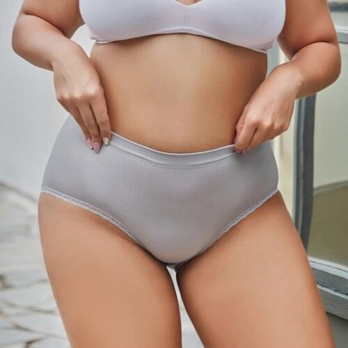 FINETOO Plus Size Panties for Women Lady Sexy Underwear Female Breathable Underpants Girls Cute Bow One Size Intimates Lingerie