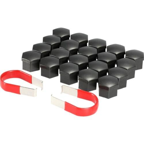 Universal 17mm Car Style Wheel Chrome Plastic Nut Cover Bolt Caps for Cars