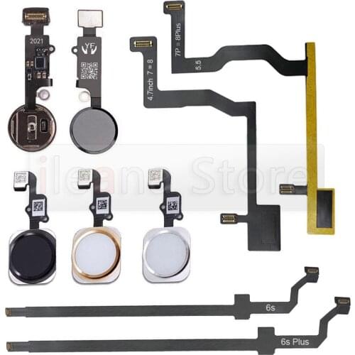 Back Return Home Button Flex Cable For iPhone 6 6s 7 8 Plus 5s SE Phone Part Replacement No Touch ID Fingerprint Sensor