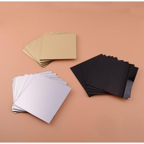 10pcs New Square Mirror Wall Tiles Mosaic Sticker Self Adhesive Elegant Home TV Background Living Room Decoration