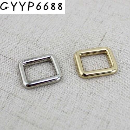 200pcs 10pcs 15mm bags metal fitting hardware square buckles hardware Luggage button Fasteners accessories