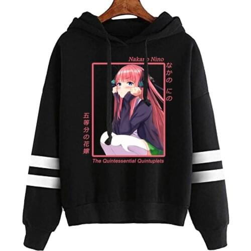 Anime Hoodies The Quintessential Quintuplets Men Women Pullovers Hoodies Sweatshirts 90s Hoody Streetwear Anime Harajuku Nino