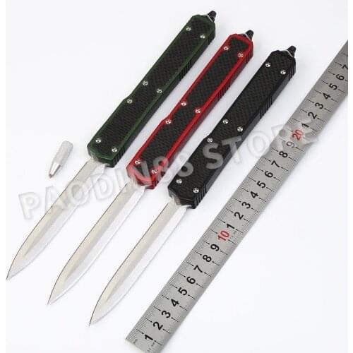 Ant II Straight Knife T6-6061 D2 Blade Carbon Fiber Handle Tactical Hunting Knife Folding Edc Knifes Pocket Tool Knives