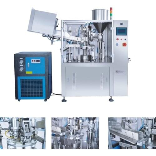 CapsulCN,HZNF-60A Automatic Folding Plastic&Compound&Laminate Tubes Filling Sealing Machine Lotion Cream Tube Filler