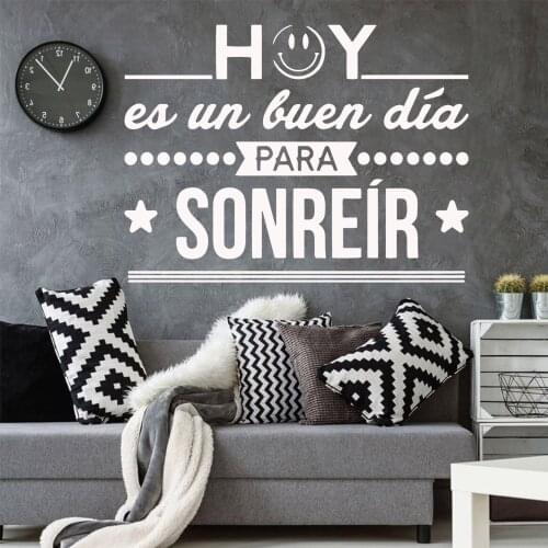 Large Spanish Quotes Wall Sticker For Kids Room Vinyl Living Room Decor On The Wall Decals Wallpaper Stickers Murals