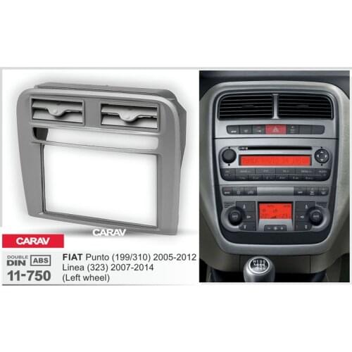 CARAV 11-750 double din dash kit audio car stereo radio install dash kit for FIAT Punto (199/310) 2005-2012, Linea (323) 2007