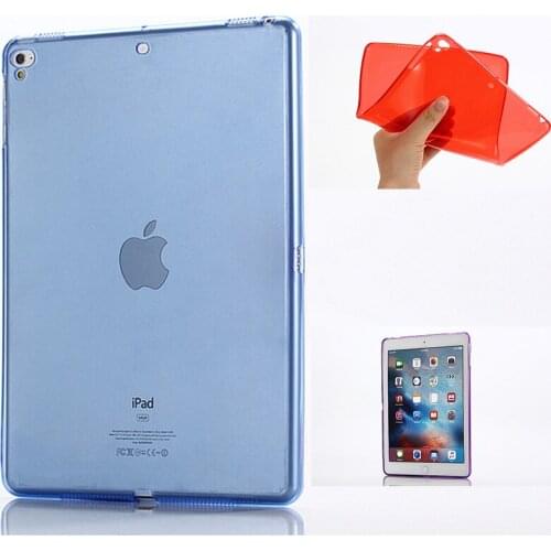 For iPad 9.7 Case iPad 5th Generation Tablet Case for iPad 2017 9.7 inch 5 Gen Crystal Silicon Back Cover Case A1822 A1823 A1893