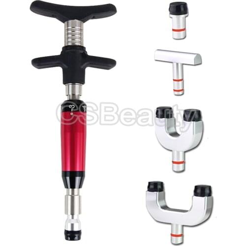 Chiropractic Gun Spine 6 Levels 4 Heads Therapy Chiropractic Adjusting Gun\Instrument Massage