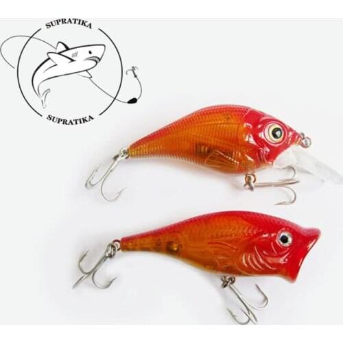 Artificial Floating Popper Crank Freshwater High Quality Plastic Fishing Bait Bionic Anti-Corrosion Fishing Lure Hard Bait