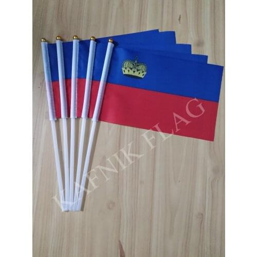 KAFNIK,5pcs Liechtenstein Fabric Flags 14*21CM Free Shipping