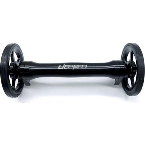 Litepro Bicycle Easy Wheel 60mm For Folding Bike Extension Rod Lightweight Aluminum Alloy Wheels