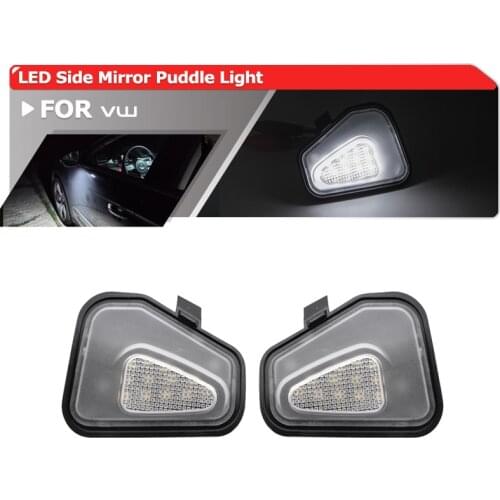 2x Canbus SMD Led Under Side Mirror Puddle Light Module For VW Passat B7 3C Passat CC Scirocco EOS 1F7 1F8 Beetle Jetta CC