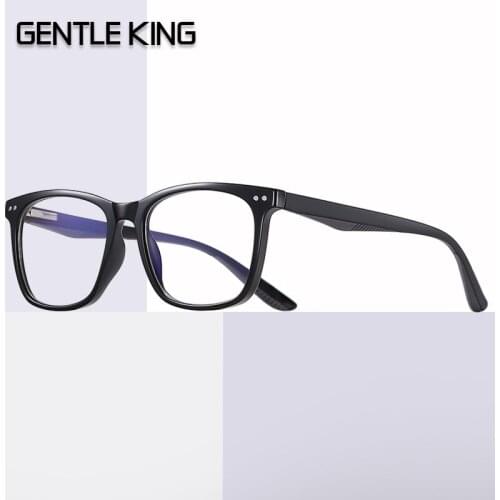 GENTLE KING Anti Blue Light Red Cat Eye Glasses Computer Women Spectacles Vision Care Gaming Men Eyeglasses Frame TR90
